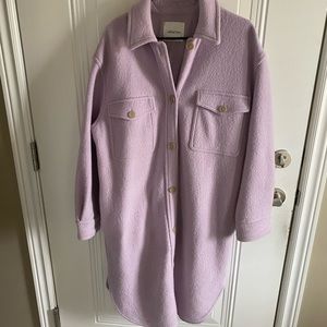 Aritzia Wilfred Free the Ganna Long Shirt Jacket
